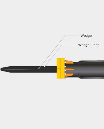 Wedge and Shims for Rock Splitter